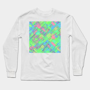 Pastel Abstract Pattern Long Sleeve T-Shirt